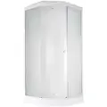 Душевая кабина Parly Penta P911F, белая, 90x90x215см, матовый профиль