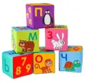 Игрушка мягконабивная «Синий трактор: Учим алфавит», кубики, 6 шт, 10 × 10 см