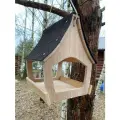 Кормушка Zerkala77, для птиц, грызунов, хорьков, влагостойкая березовая фанера, Обработана льняным маслом.