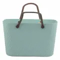 Корзина-сумка TODELIA 40х19х25см 14,5л пластик, ТПР-резина голубая