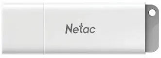 Флешка Netac U185, 64 ГБ, USB 2.0, белый (NT03U185N-064G-20WH)