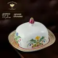 Масленка. Форма Александрия, рисунок Замоскворечье. Твердый фарфор. Императорский фарфоровый завод ИФЗ ЛФЗ.
