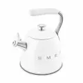 Чайник для плиты SMEG CKLW2001WH со свистком, белый, 2,3л