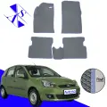 Автомобильные коврики EVA/ЕВА/ЭВА для Ford Fiesta MK5 (АКПП) 2002-2008 серый василек