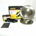 Комплект тормозных дисков ваз R13 2шт + тормозные колодки никон 2108-2115 Hofer арт. HF 130 202