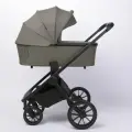 Коляска детская Peppy Monaco 2 в 1 Sandstone (песочный) с регулировкой высоты люльки/прогулочного блока