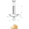 9320 Фреза фигирейная горизонтальная (50.8х13 мм; R 19 мм; хвостовик 12 мм) по дереву Энкор