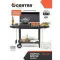 Мангал гриль с крышкой барбекю и подставкой под казан GRATAR Simple SK 3-60