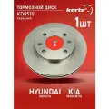 Тормозной диск Kortex для Hyundai Sonata / Kia Magentis 98- перед. вент.(d-257mm) OEM 5171238100, 5171238300, 517123C000, KD0510, R1001