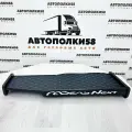 Полка на торпеду грузового автомобиля газель NEXT экокожа Черная с синей строчкой
