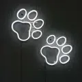 Светильник неоновый Elmarto Лапы, 40х33 см, белый, светодиодный