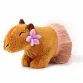 POMPOSHKI Мягкая игрушка «Капибара. С цветочком», 11 см
