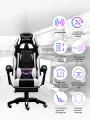 Компьютерное кресло Domtwo 202F белый с подножкой
