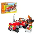 Конструктор Ферма «Трактор с животными», 215 деталей