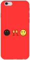 Силиконовый чехол на Apple iPhone 6s / 6 / Эпл Айфон 6 / 6с с рисунком Cheers! Soft Touch красный