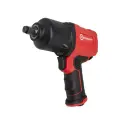 Пневмогайковерт ударный 'Twin Hammer'с реверсом и регулировкой усилия в облегченном корпусе 1/2'(1450Hм, 7000 об/мин,6.3bar,198 л/мин, вес 2кг)