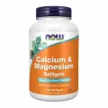 NOW Calcium & Magnesium, Кальций + Магний + Витамин D + Цинк, 240 мягких капсул, Витаминно-минеральный комплекс для костей и зубов, для иммунитета и нервной системы