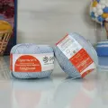 Пряжа Пехорка 'Ажурная', 50г, 280м (100% мерсеризованный хлопок) (08 светло-серый), 10 мотков