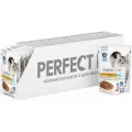 PERFECT FIT для взрослых кошек с чувствительным пищеварением с лососем в соусе (75 гр х 28 шт)