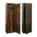 Оружейный сейф Контур КО-039Т на 5 стволов. Макс. высота ружья - 1380 мм, 430х1400х280 мм. Ключевой замок. Соответствует требованиям МВД РФ.