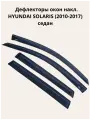 Дефлекторы окон накл. HYUNDAI SOLARIS (2010-2017) седан ALVI-STYLE Китай