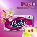 Туалетная бумага Papia Bali Flower 8шт 3 слоя 6 упаковок (Мегазакуп)