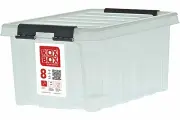 Rox Box Ящик п/п 335х220х160 мм с крышкой и клипсами, 8 л. Прозрачный 18696