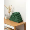Набор махровых салфеток осибори Sandal люкс 30*30 см, цвет - темно-зеленый, 20 шт.