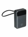 Повербанк BY, 20000 мАч, 65W, 1xUSB-C, 1xUSB-A, встроенный кабель Type-C/ внешний аккумулятор для телефона