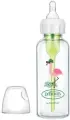 Бутылочка антиколик Dr. Brown's с узким горлышком и соской от 3-х мес, Фламинго, стекло, 250 мл