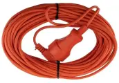 Удлинитель-шнур PROconnect ПВС 2х0,75, 20 м, б/з, 6 А, 1300 Вт, IP20, оранжевый