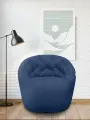 Бескаркасное кресло Butterfly Light Sofa - Blue Jazz (велюр, синий) - кресло пуфик мешок 4xl