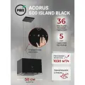 Кухонная вытяжка островная MBS ACORUS 500 ISLAND BLACK/50 см/производительность 1030м3/ч, низкий уровень шума.