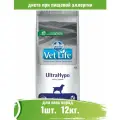 Farmina Vet Life Dog Ultrahypo ветеринарный диетический сухой корм для взрослых собак с аллергическими пищевыми реакциями и атопиями 12 кг