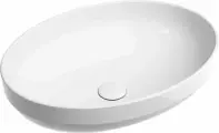 Накладная раковина Ceramicanova Element CN6056 50 фарфоровая, без отверстия под смеситель, раковина для ванной, 50, 2 см, овальная, белая
