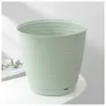 Горшок для цветов с поддоном Saffron, 5,4 л, d=22,4 см, h=20,5 см, цвет светло-зелёный