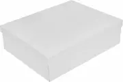 Коробка для хранения 35x10x27 см картон цвет белый 2 шт