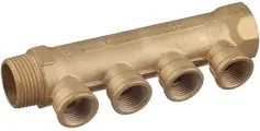 Коллектор Tiemme 1 ВР(г) х 4 выхода 1/2 ВР(г) х 1 НР(ш) (1910048)