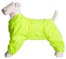 Комбинезон-дождевик для йоркширского терьера (мини) суки, повышенной прочности, цвет лимонный