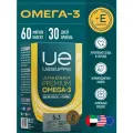 Витамины Е и Омега 3 60 капсул UESUPPS Ultra Energy, рыбий жир БАДы для мужчин, женщин для иммунитета