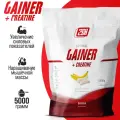 Гейнер + креатин для набора мышечной массы, мышц, похудения 2SN Gainer + creatine 5кг банан