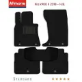 Ворсовые коврики для Kia k900 2 (RJ) 2018 - Н. В, Стандарт, черные, 5шт / Киа К900 2