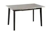 Стол кухонный раздвижной Нонтон Нуар, 120 / 160 см, черный / бетон светло-серый