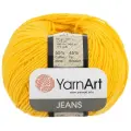 Пряжа YarnArt Jeans, 55 % хлопок, 45 % акрил, 50 г, 165 м, 5 шт., 35 желтый