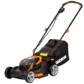Газонокосилка WORX WG743E 40V Li Lawn Mower 40см аккумуляторная с двумя 4Ач батареями и двойной 2А зарядкой