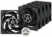 Вентилятор для корпуса ПК ARCTIC P8 PWM PST Value Pack Black ACFAN00154A