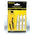 Набор полотен по дереву и металлу с универсальной рукояткой для сабельной пилы, SKOLE