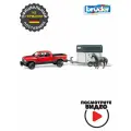 Брудер, Пикап RAM 2500 c коневозкой и одной лошадью, Bruder