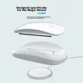 Mryc Apple Magic Mouse Wireless Charging Pad, Ergonomic Design, Optimized for Comfort, Palm Rest, Wrist Support, Magnetic Base, for Macbook, White