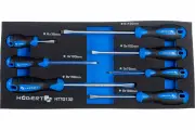 HOEGERT TECHNIK Набор отверток плоских 7 шт, ложемент EVA HT7G132
